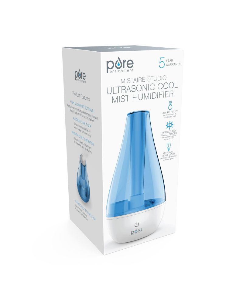 MistAire Studio Ultrasonic Cool Mist Humidifier