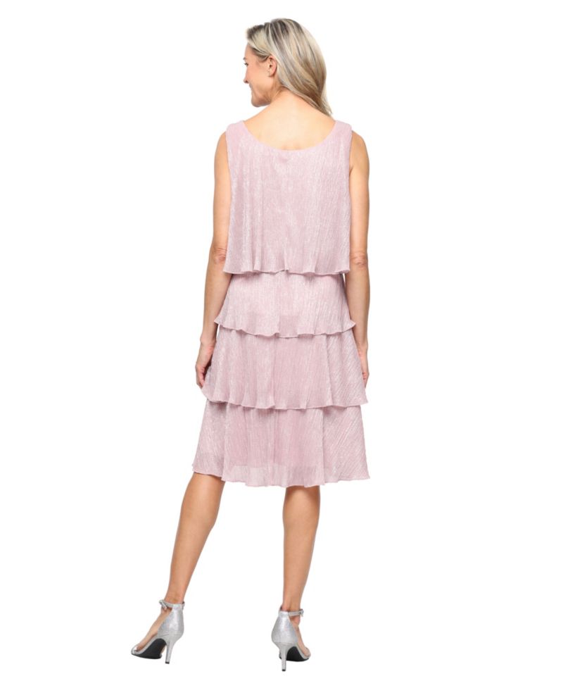 Women’s Crewneck Sleeveless Tiered Dress