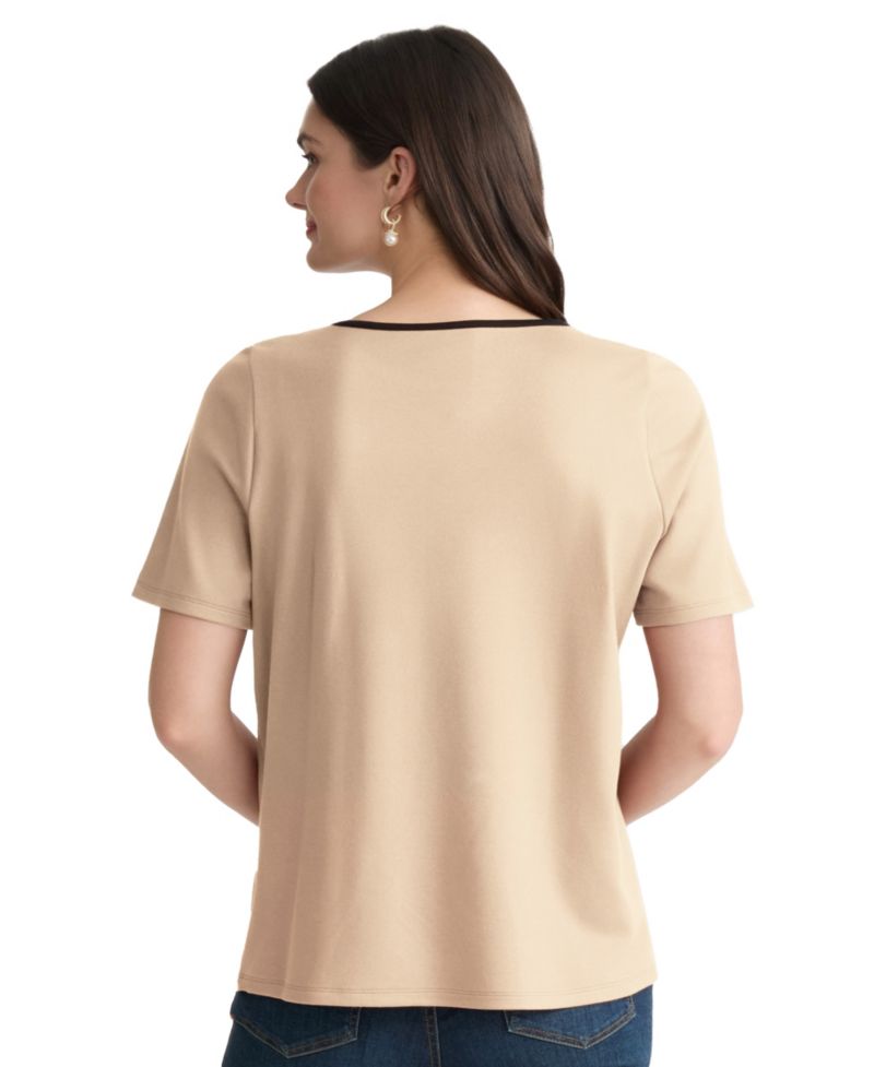 Petite Drop Shoulder Top