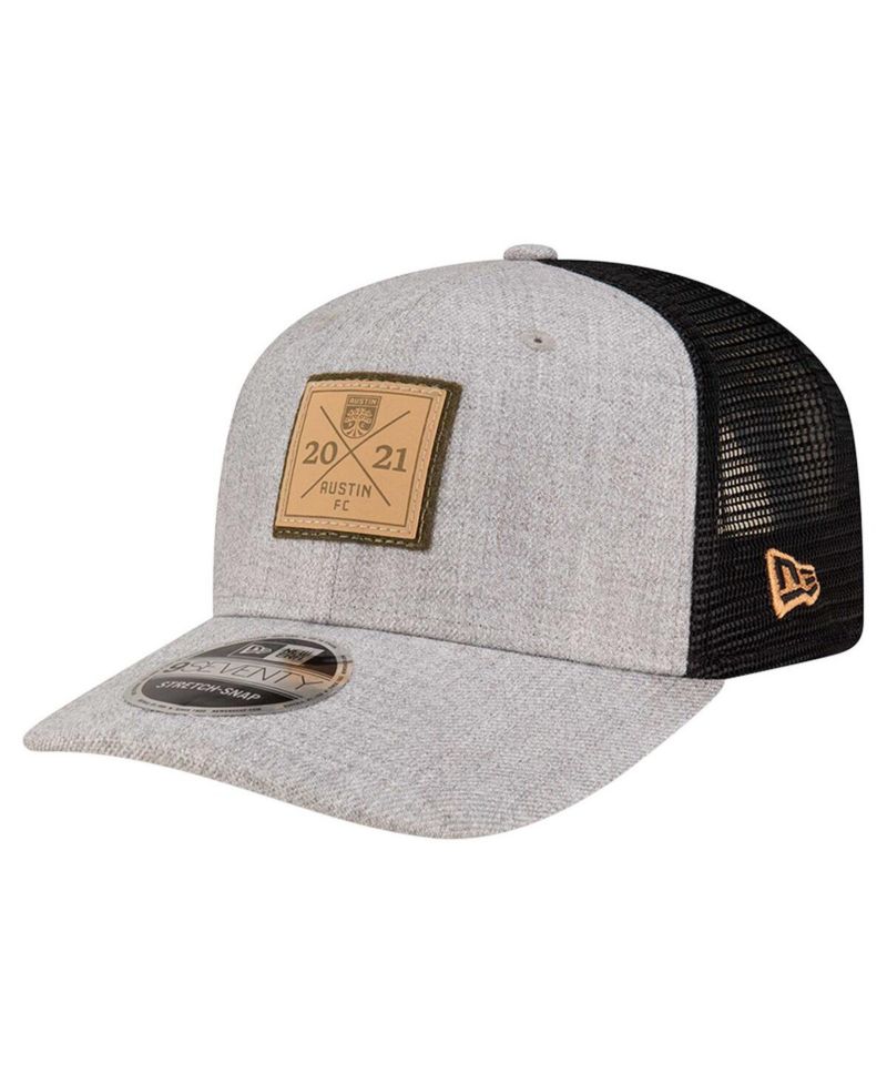 Men's Heather Gray Austin FC Heather Patch 9SEVENTY Adjustable Hat