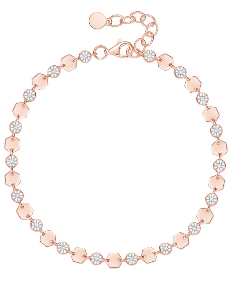 Diamond Luna Bracelet (1/10 ct. t.w.) in Sterling Silver (also in 14K Gold Over Sterling Silver & 14K Rose Gold Over Sterling Silver)