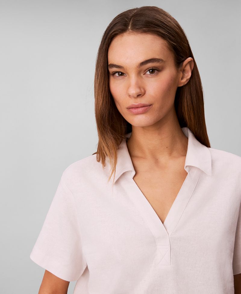 Women's Blend Short-Sleeve Polo T-Shirt