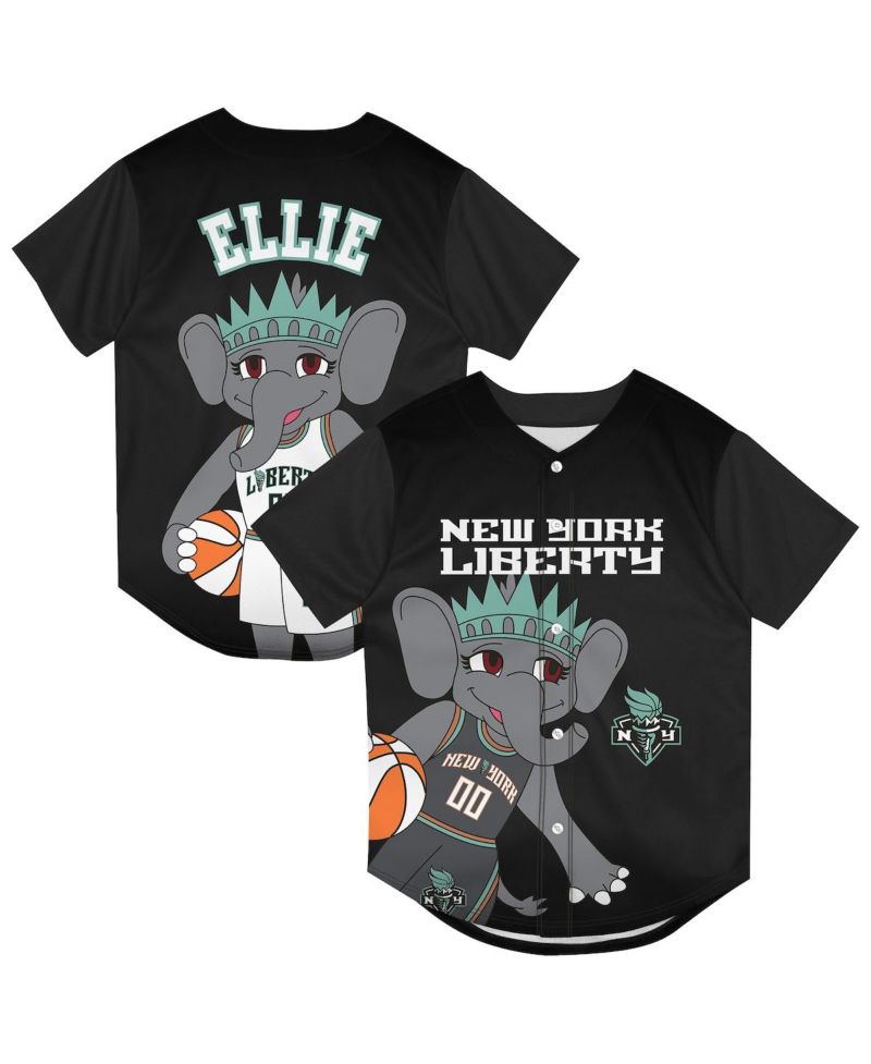 Preschool Black New York Liberty Mascot Friend Mesh Fashion Jersey