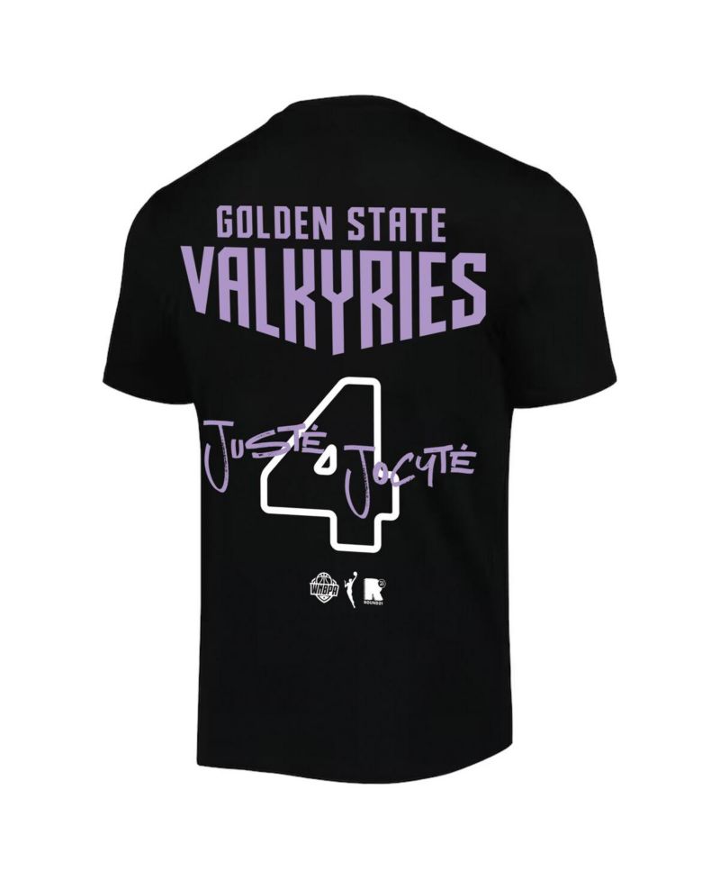 Men's and Women's Juste Jocyte Black Golden State Valkyries Name & Number T-Shirt