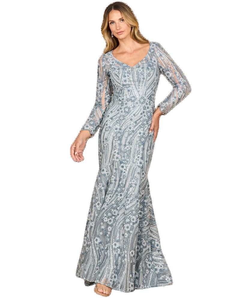 Women's Mermaid, Long Sleeve Gown