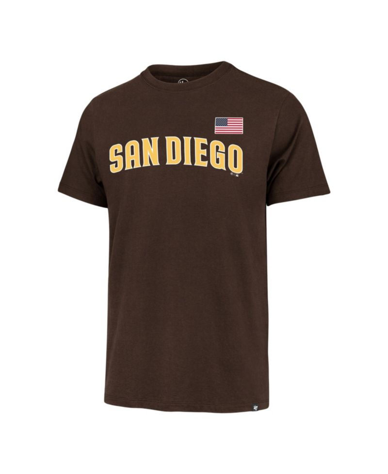 Men's Brown San Diego Padres Heritage U.S. Flag T-Shirt