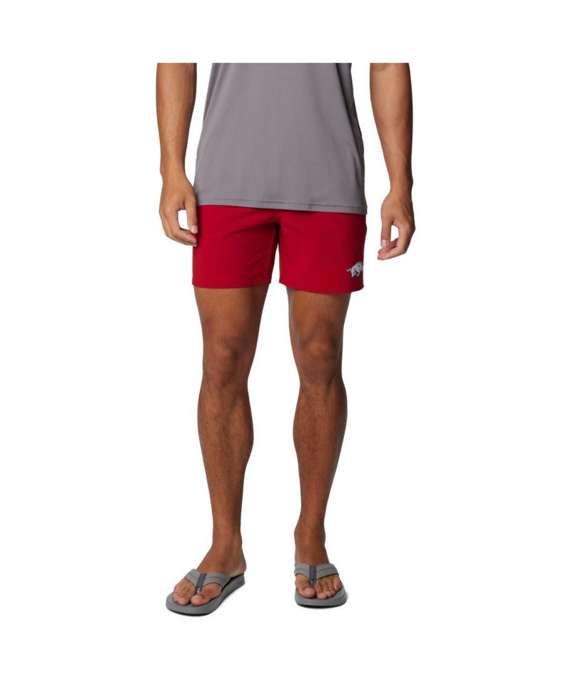 Men's Cardinal Arkansas Razorbacks PFG Terminal Roamer Omni-Shade Stretch Shorts