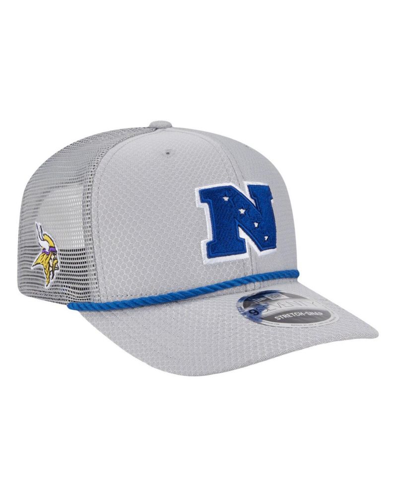 Men's Gray Minnesota Vikings 2025 Pro Bowl 9SEVENTY Stretch-Snap Hat