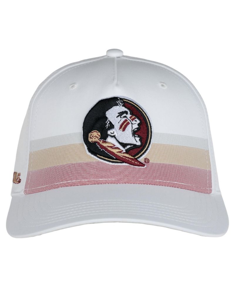 Men's and Women's White Florida State Seminoles The Sideline Adjustable Hat