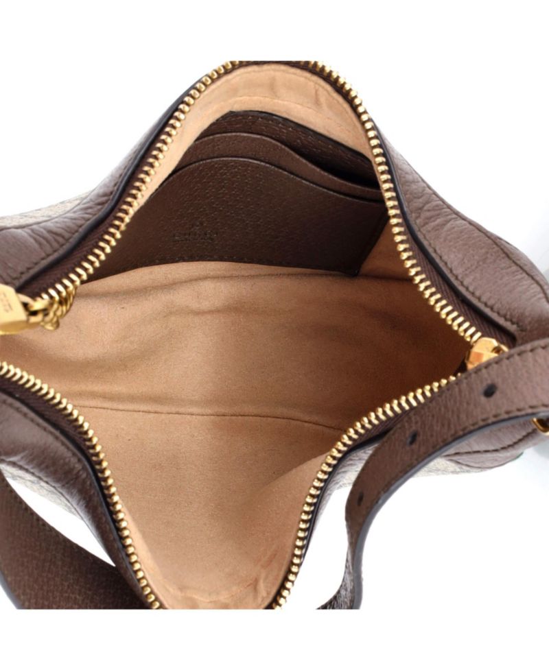 Mini Ophidia Half Moon Bag GG Coated Canvas