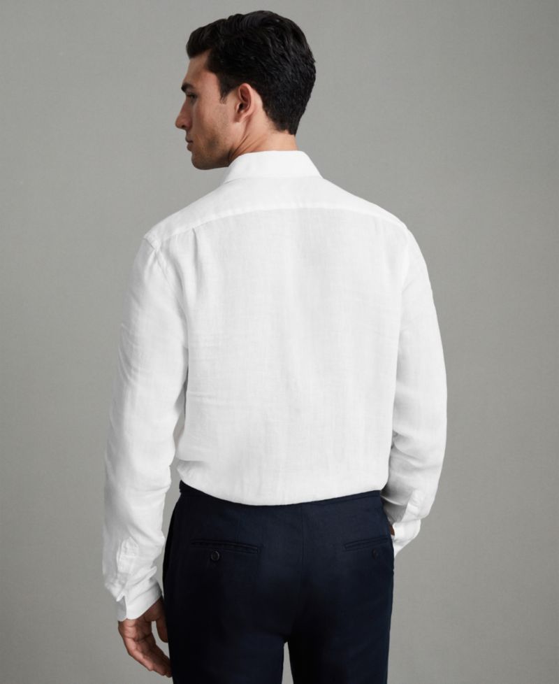 Men's Ruban Linen Button-Through Shirt