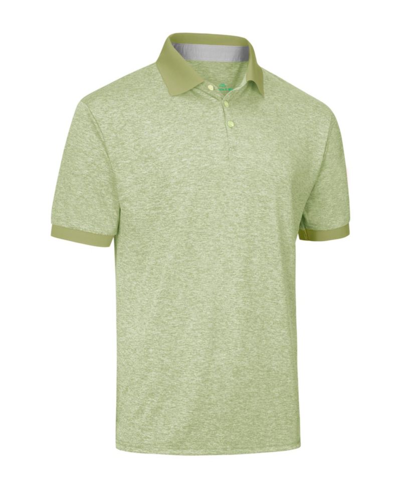 Men's Lightweight Performance Stretch Golf Polo Shirt, Breathable Fit