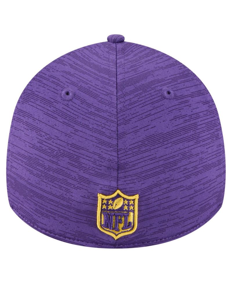 Men's Purple Minnesota Vikings Stripes 39THIRTY Flex Hat