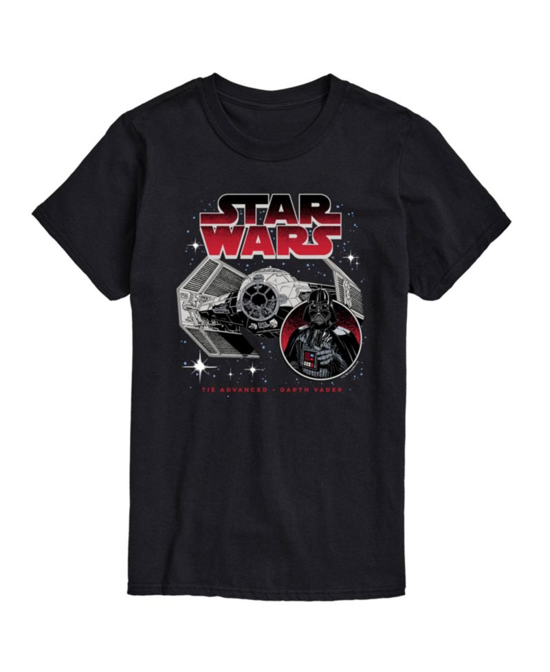 Men's Star Wars Darth Vadar Ship Short Sleeve T-Shirt
