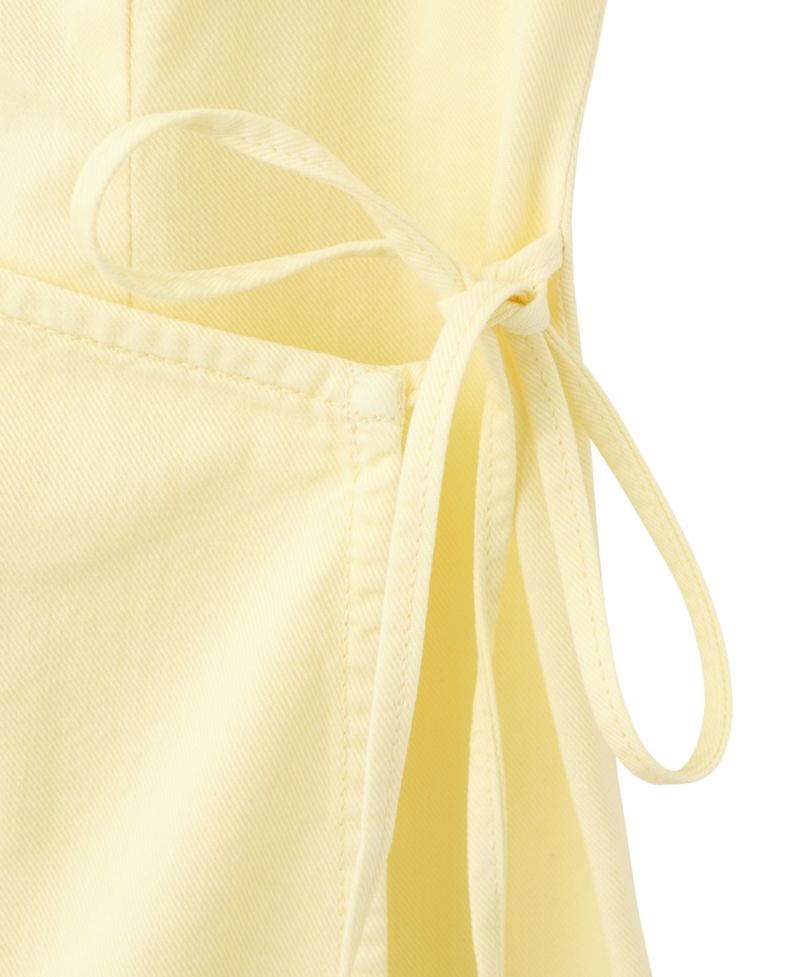 Women's Straps and Bow Detail Mini Cotton Dress