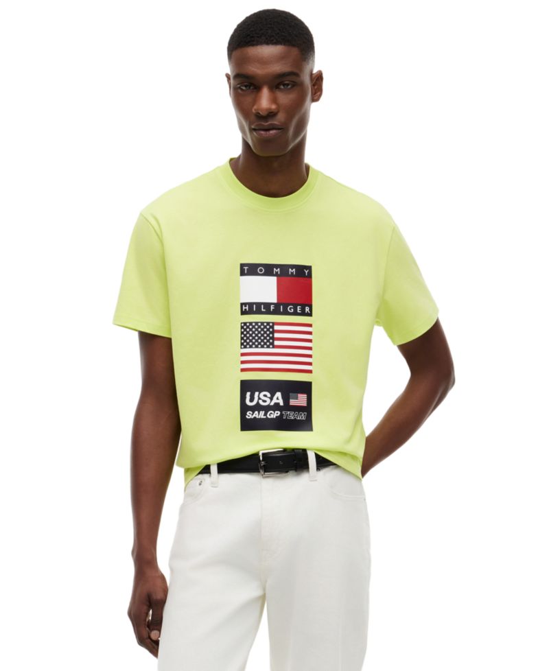 x U.S. SailGP Men's Flag Crewneck T-Shirt