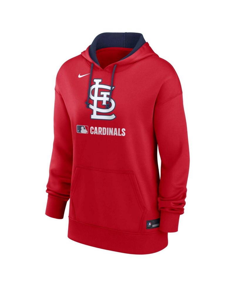 Women's Red St. Louis Cardinals Authentic Collection Performance Pullover Hoodie