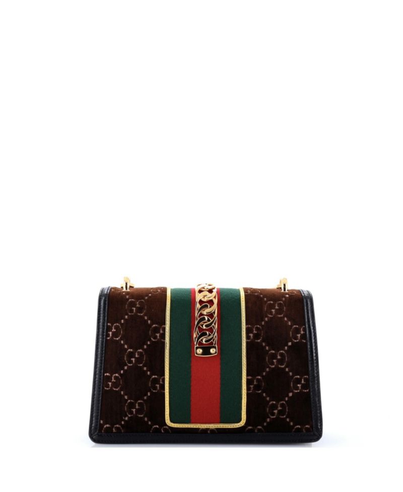 Small Sylvie Shoulder Bag GG Velvet