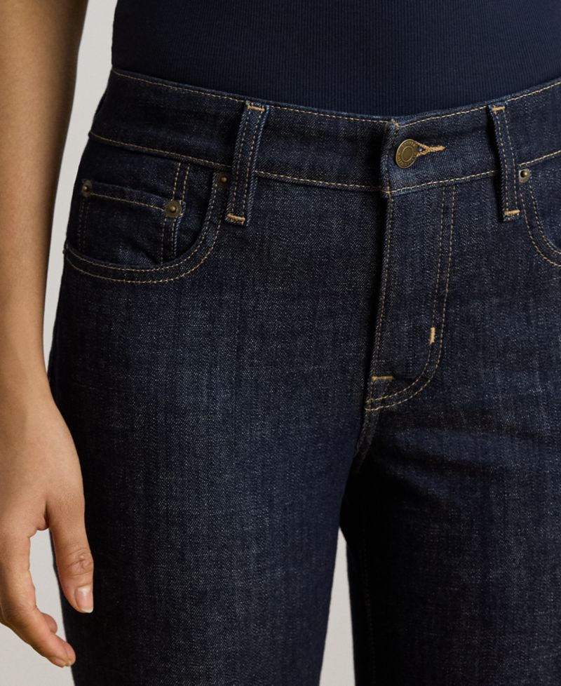 Women's Mid-Rise Slim Straight Jeans