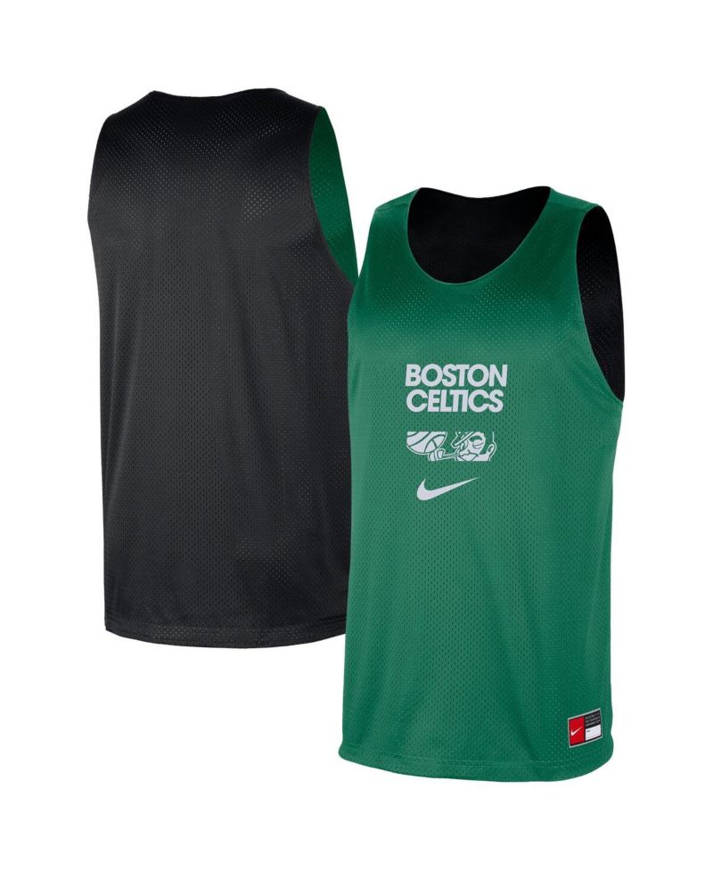 Men's Kelly Green/Black Boston Celtics Courtside Reversible Mesh Practice Jersey