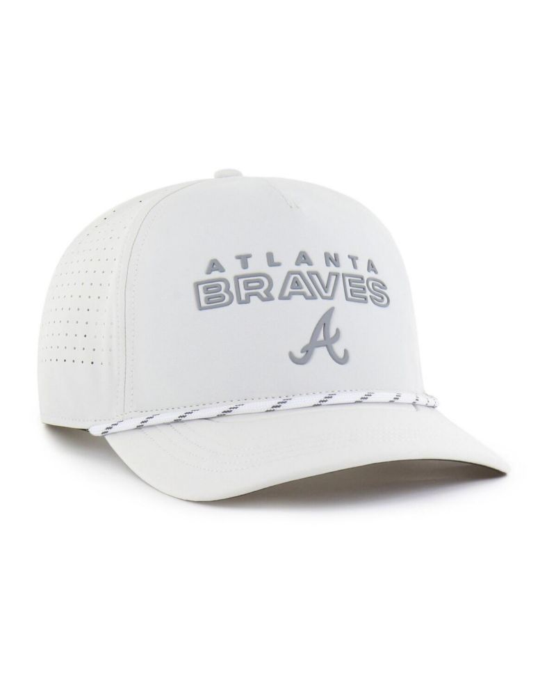 Men's White Atlanta Braves Forward Vault Hitch Adjustable Hat