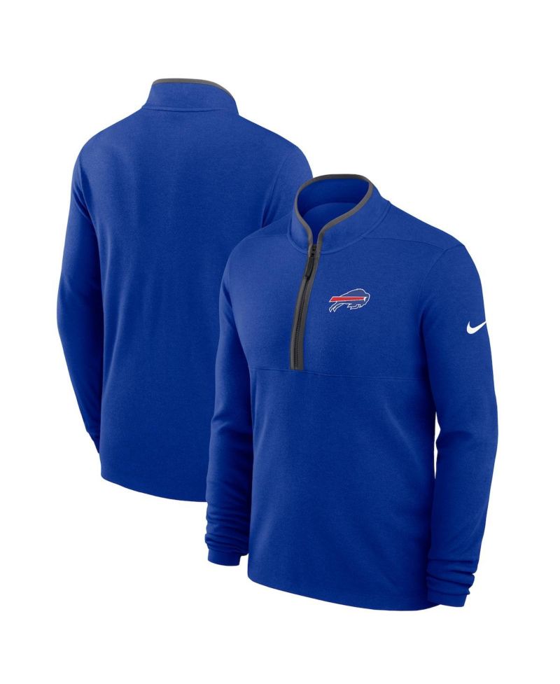 Men's Royal Buffalo Bills Lightweight Victory Performance Half-Zip Pullover