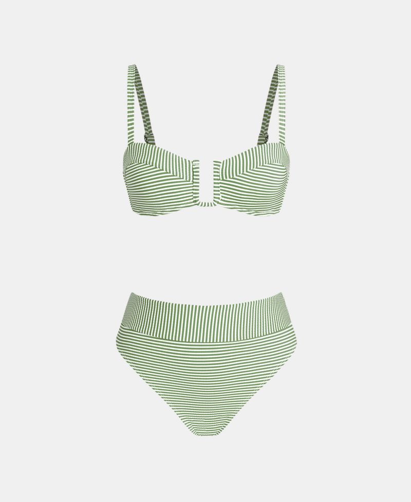 Women's U Wire Striped Bikini Set