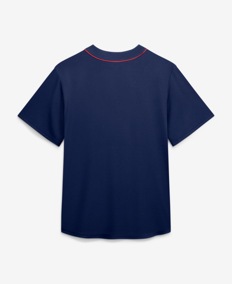 Men's Navy Boston Red Sox Franchise Button-Up Fashion Top