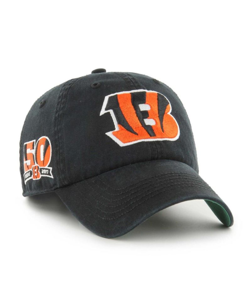 Men's Black Cincinnati Bengals Sure Shot Franchise Fitted Hat