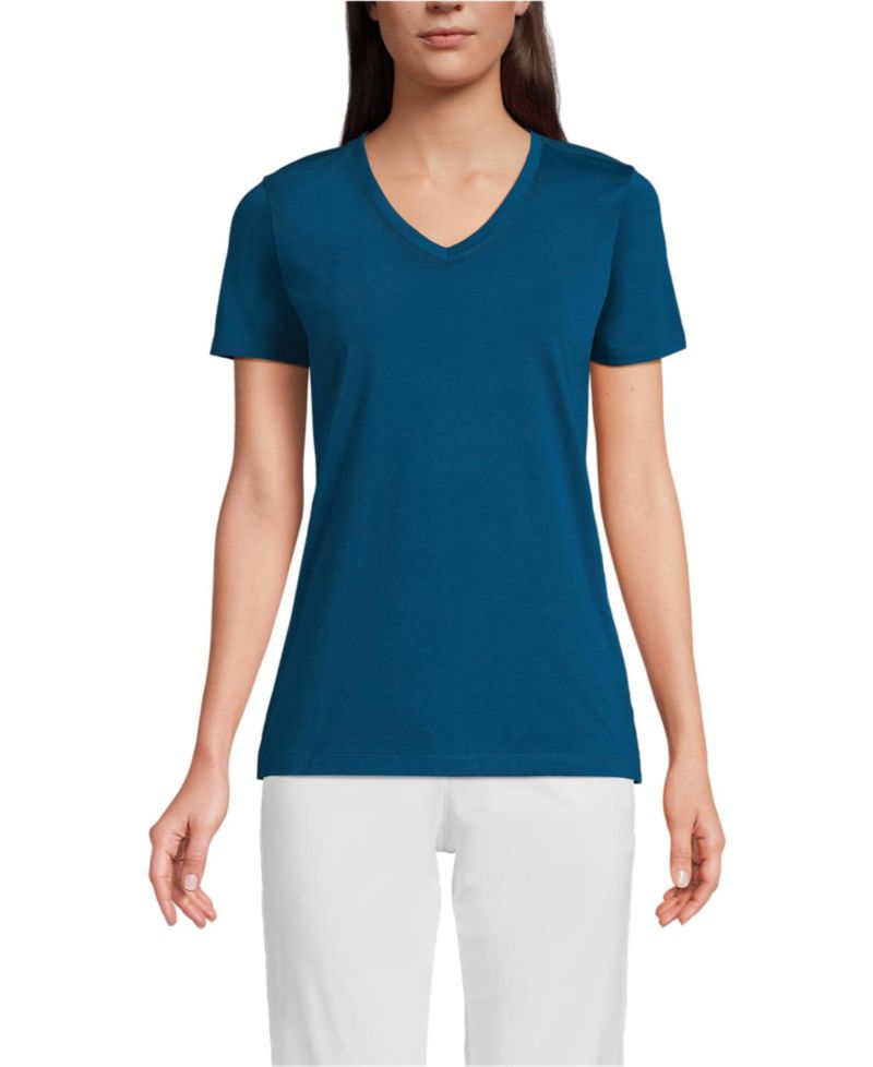 Women's Relaxed Supima Cotton V-Neck T-Shirt