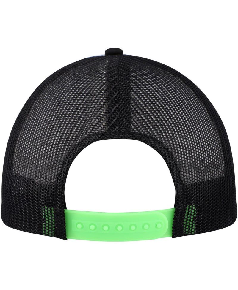 Men's White, Black Mountain Dew Do The Dew Foam Trucker Adjustable Hat