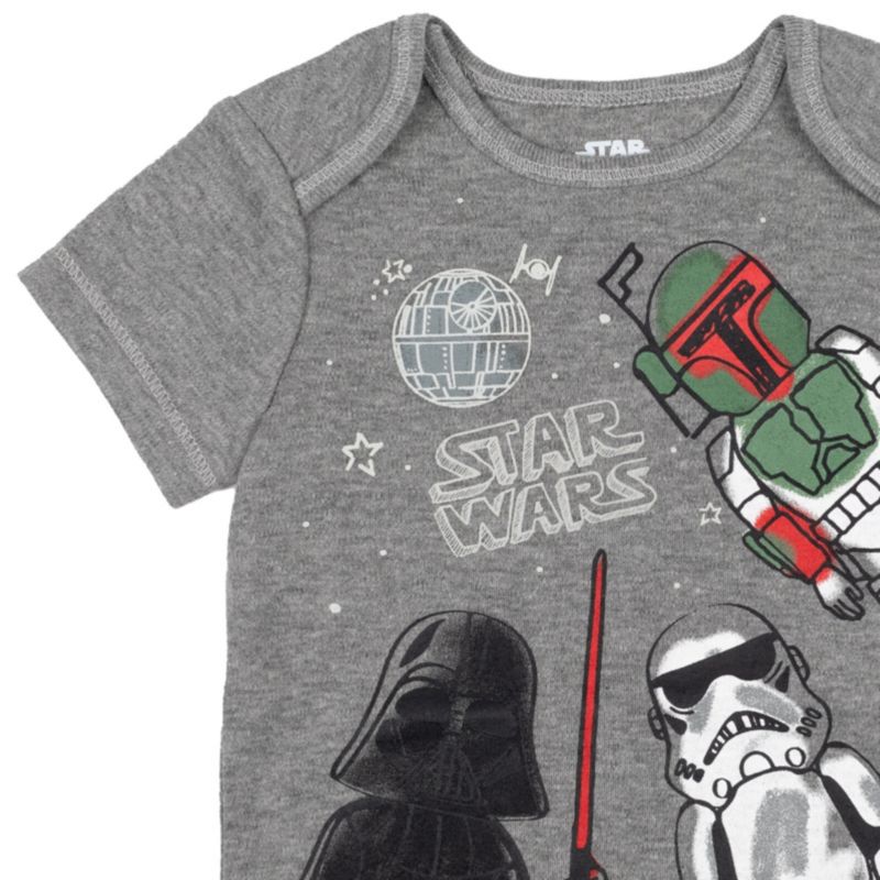 Baby Boys (0-24 Months) 5-Pack Chewbacca Short-Sleeve Bodysuits