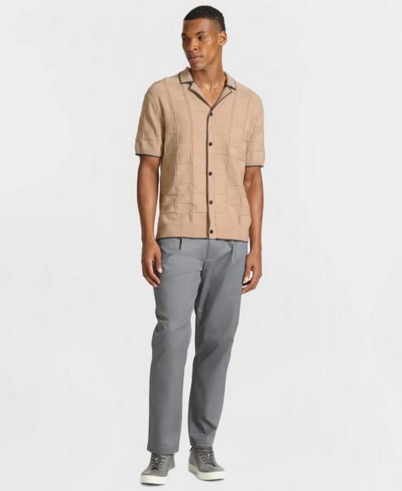Men's Thurloe Textured Button-Front Sweater
