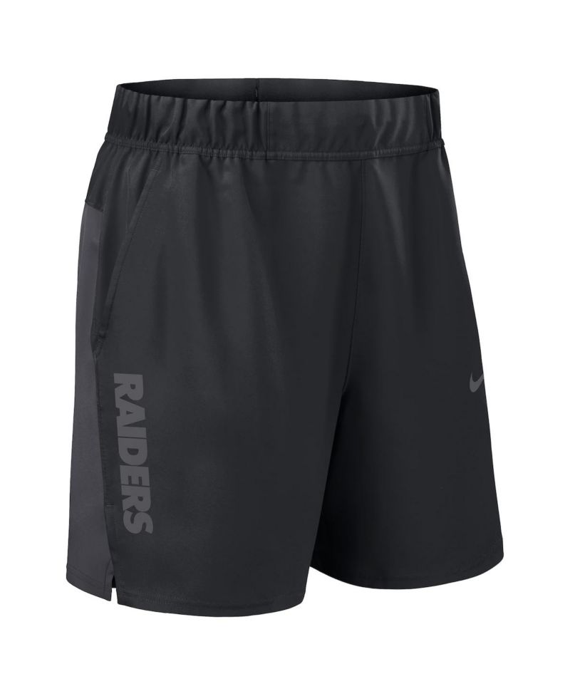 Men's Black Las Vegas Raiders Woven Victory Performance Shorts