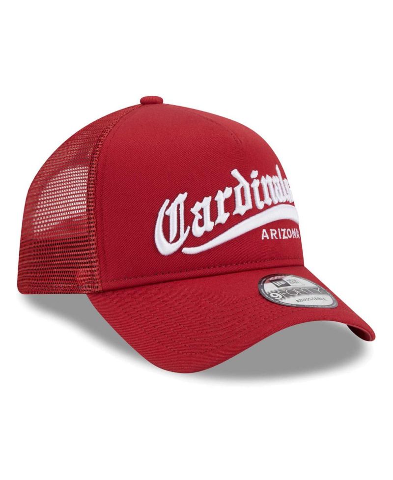 Men's Cardinal Arizona Cardinals Caliber Trucker 9FORTY Adjustable Hat