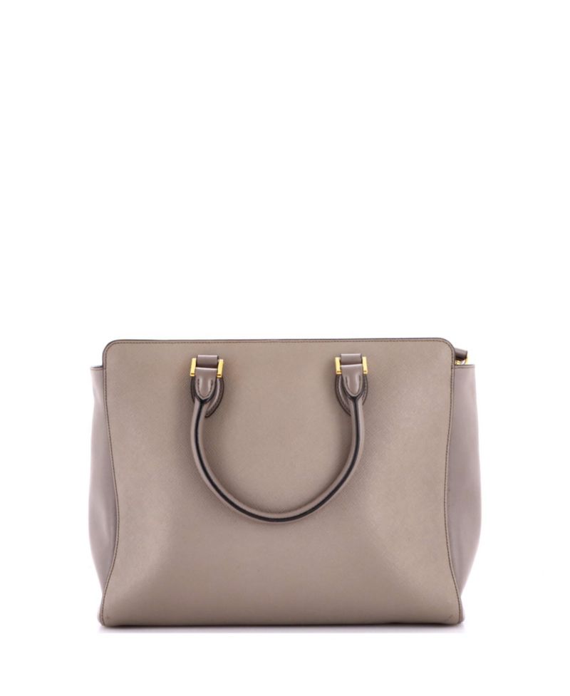 Medium Convertible Open Tote Saffiano Leather