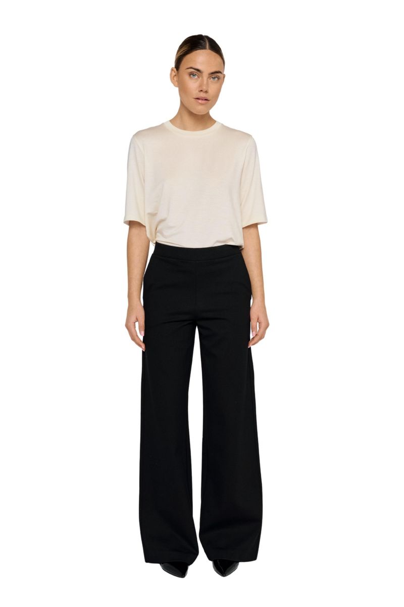 Women's Leia High-Waisted Wide-Leg Trousers