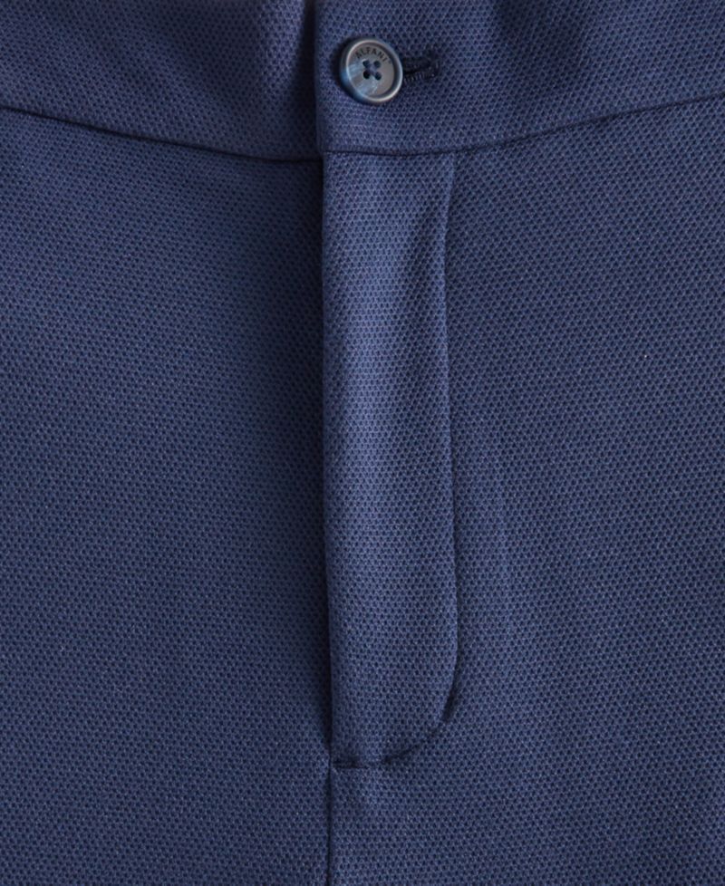 Men's Textured Knit Suit Pants