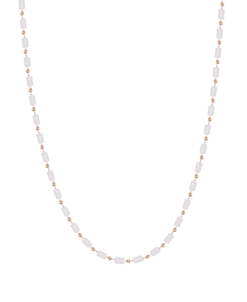 Gold-Plated Crystal Long Necklace