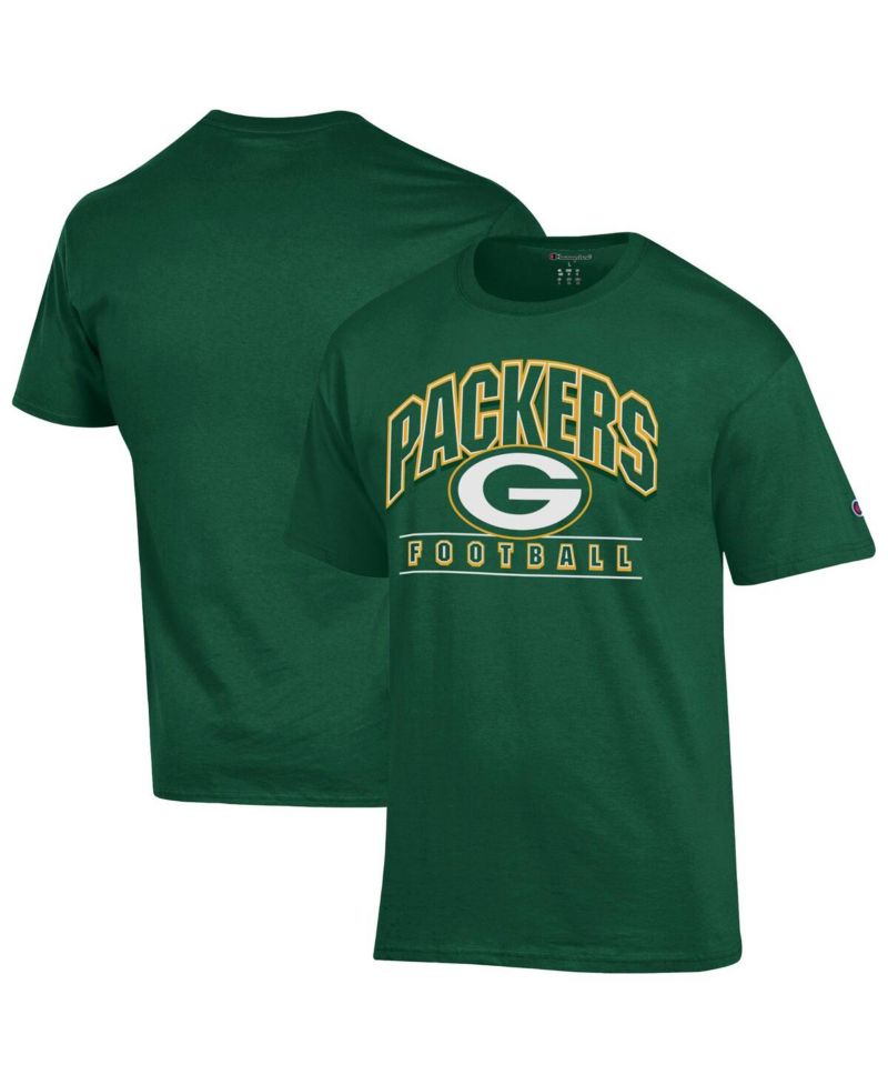 Men's Forest Green Bay Packers Helmet T-Shirt