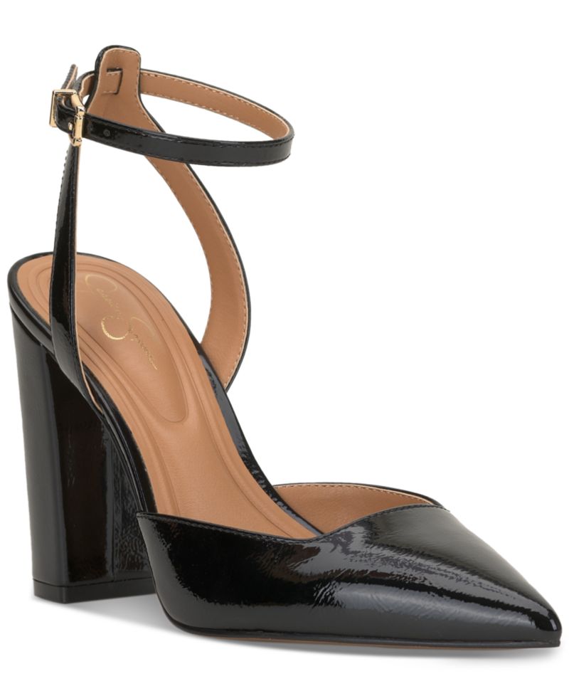 Women's Nazela Two-Piece Pointed-Toe Block-Heel Pumps