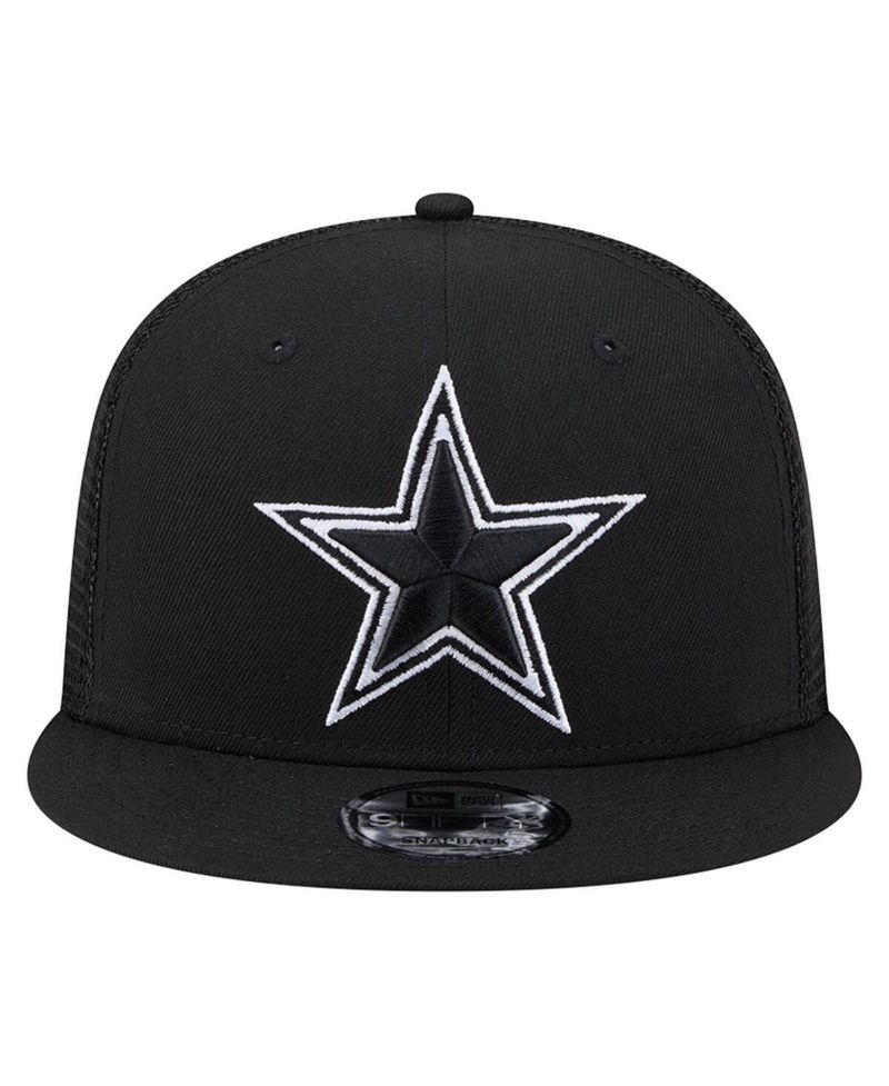 Men's Black Dallas Cowboys Main 9FIFTY Trucker Snapback Hat