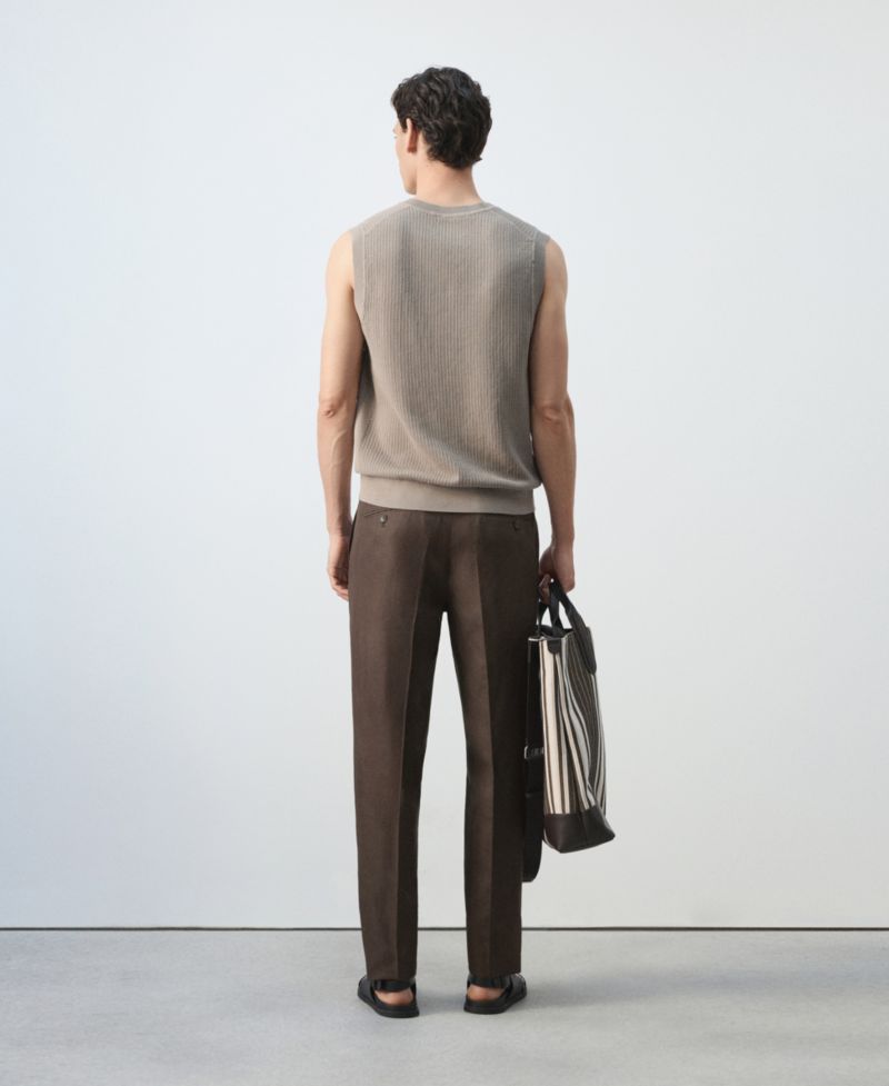 Men's Fine-Knit Vest