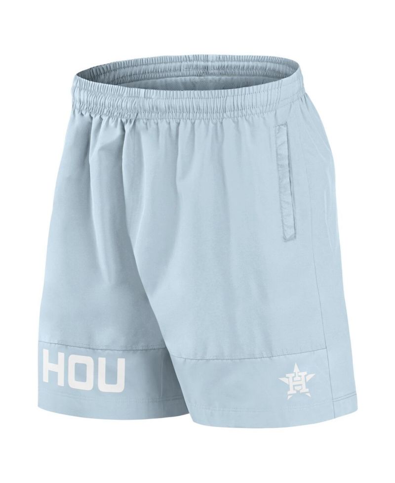 Men's Light Blue Houston Astros Elements Swim Shorts