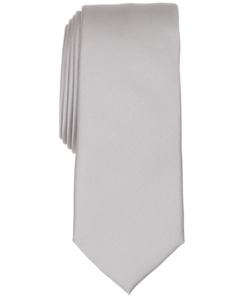 Men's Solid Texture Slim Tie