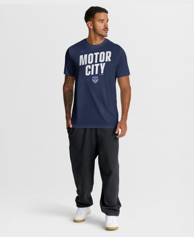 Men's Navy Detroit Tigers City Connect Team Phrase Script Dri-FIT T-Shirt