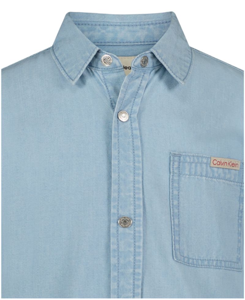 Boys' 8-16 Chambray Long-Sleeve Woven Shirt