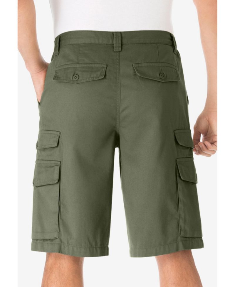 Men's 12 inch Side Elastic Cargo Shorts