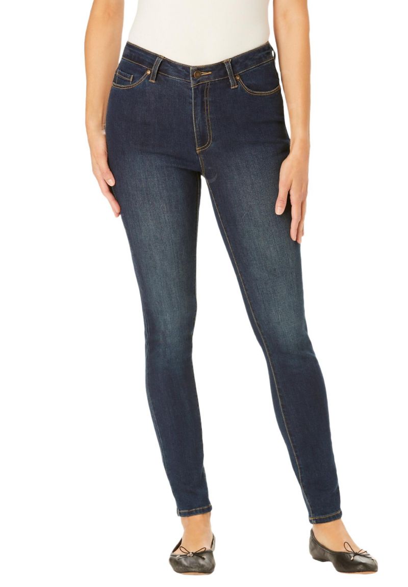 Women's Within Tall Slim-Leg Stretch Comfort Denim Five-Pocket Jeans
