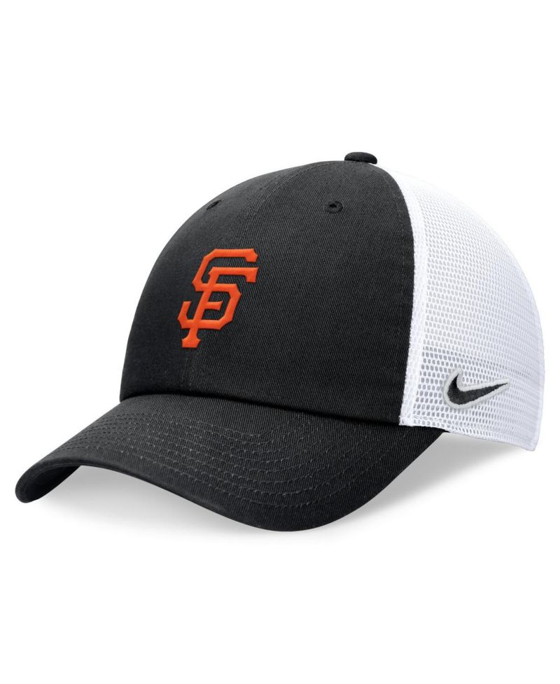 Men's Black San Francisco Giants Club Trucker Adjustable Hat